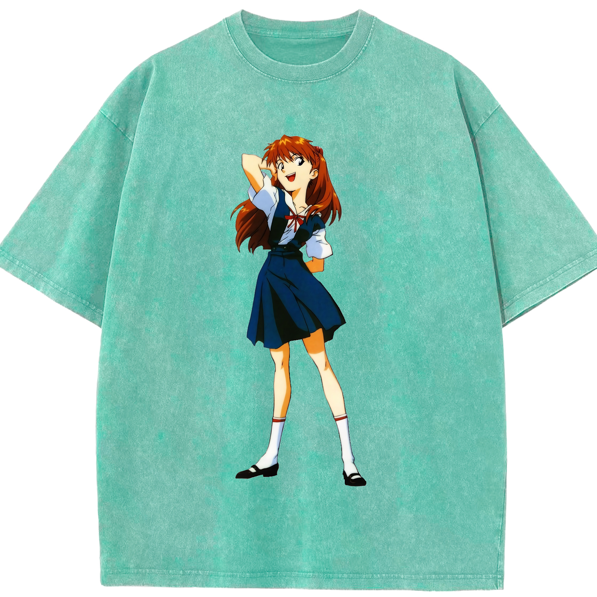 （画像用） EVA 新世紀エヴァンゲリオン 綿100% ヴィンテージ風 半袖Tシャツ（フロントプリント）